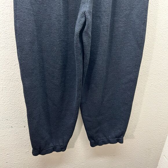 St John Black Santana Knit Pants Wide Leg Pull On Sz 4 Barrel Vintage Cropped - Picture 3 of 9